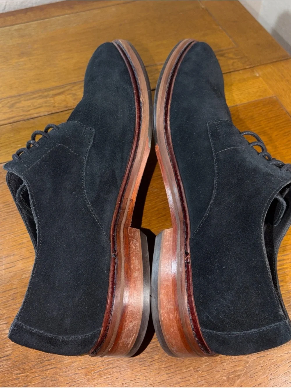 Cole Haan Williams Buck II Men's Black Suede Lace Up Oxfords Shoes Size 11.5 M